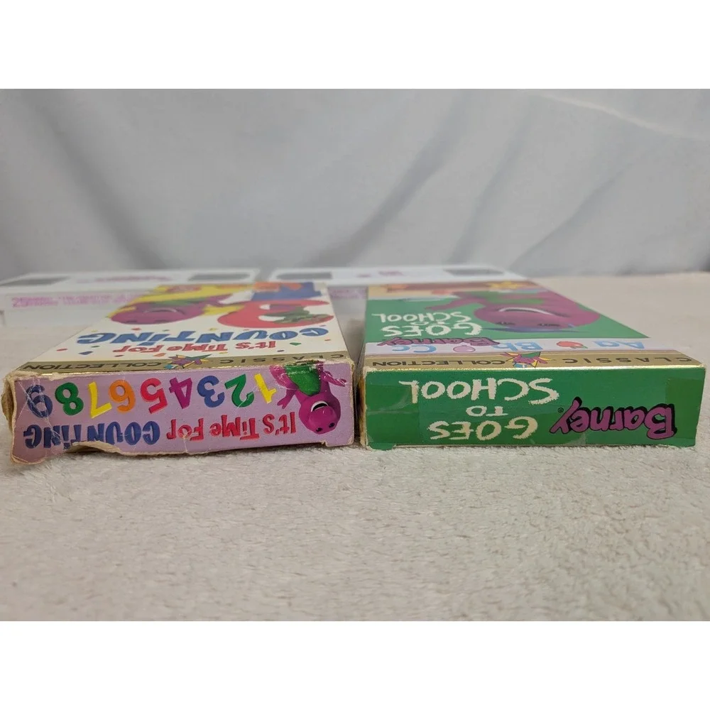Barney Classic Collection VHS Lot of 5 Halloween Party‎ Adventure Bus Rare Tapes